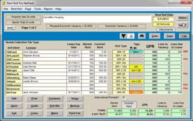 Rent Roll Pro now in color